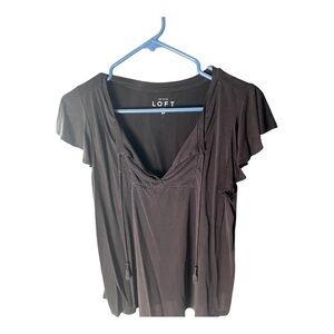 LOFT Charcoal Women's Blouse